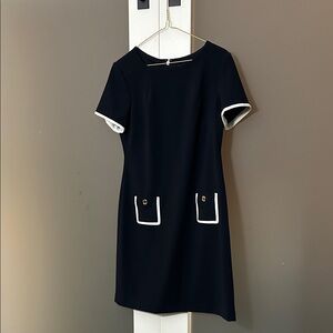 Tommy Hilfiger Navy Dress with White Trim